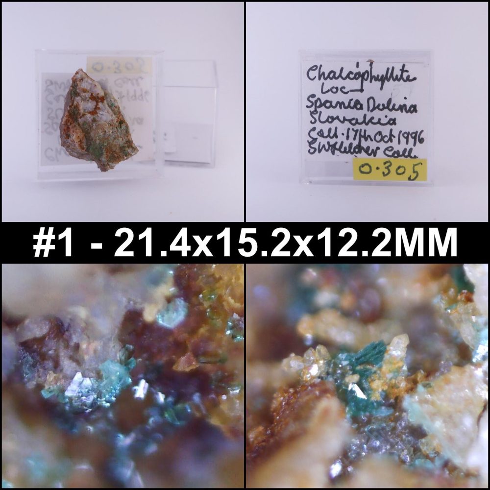 chalcophyllite from Špania dolina deposit, slovakia