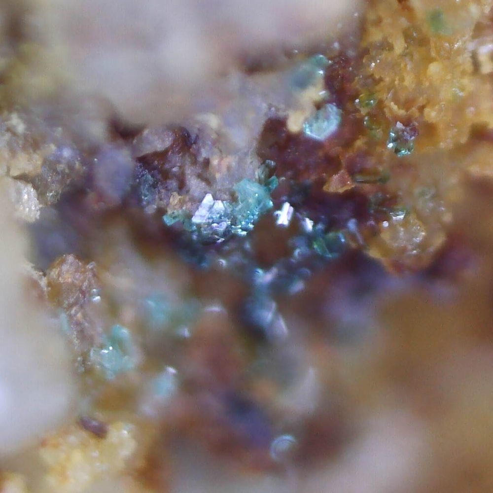 chalcophyllite from Špania dolina deposit, slovakia