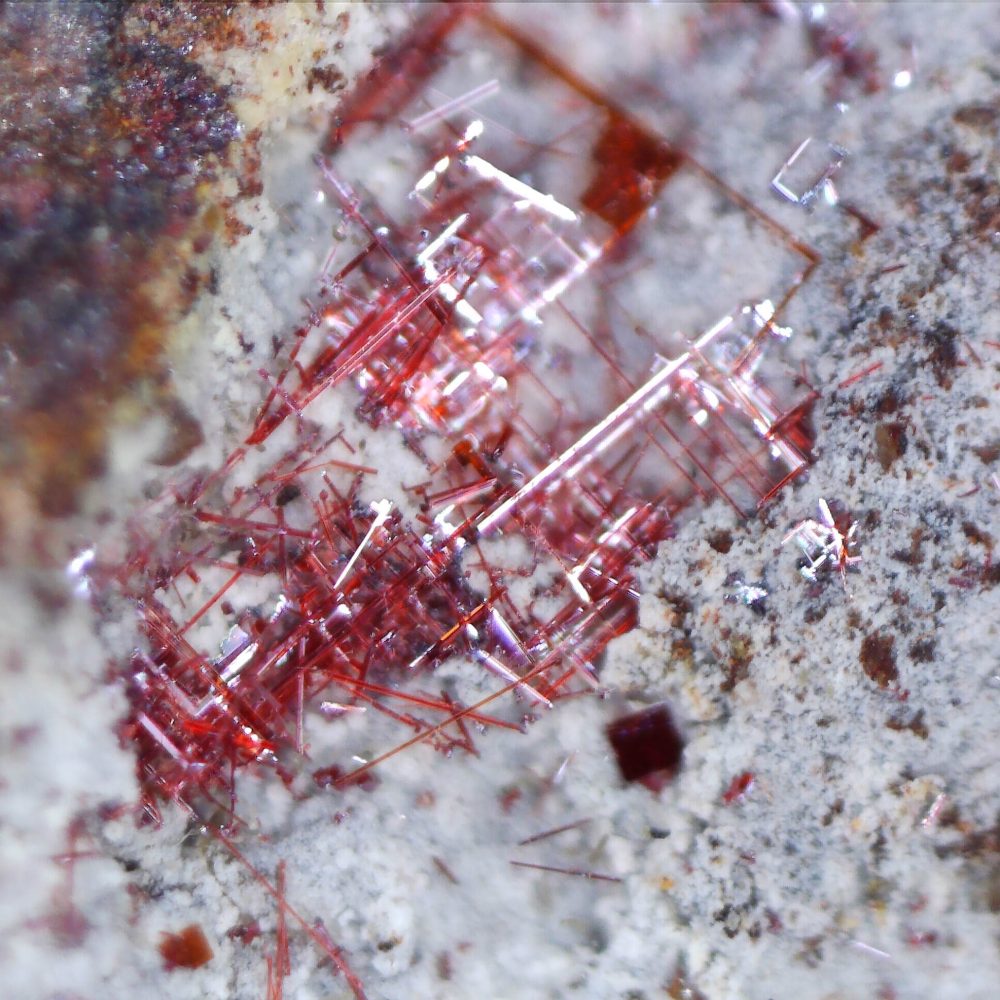 cuprite var. chalcotrichite from ray mine, usa