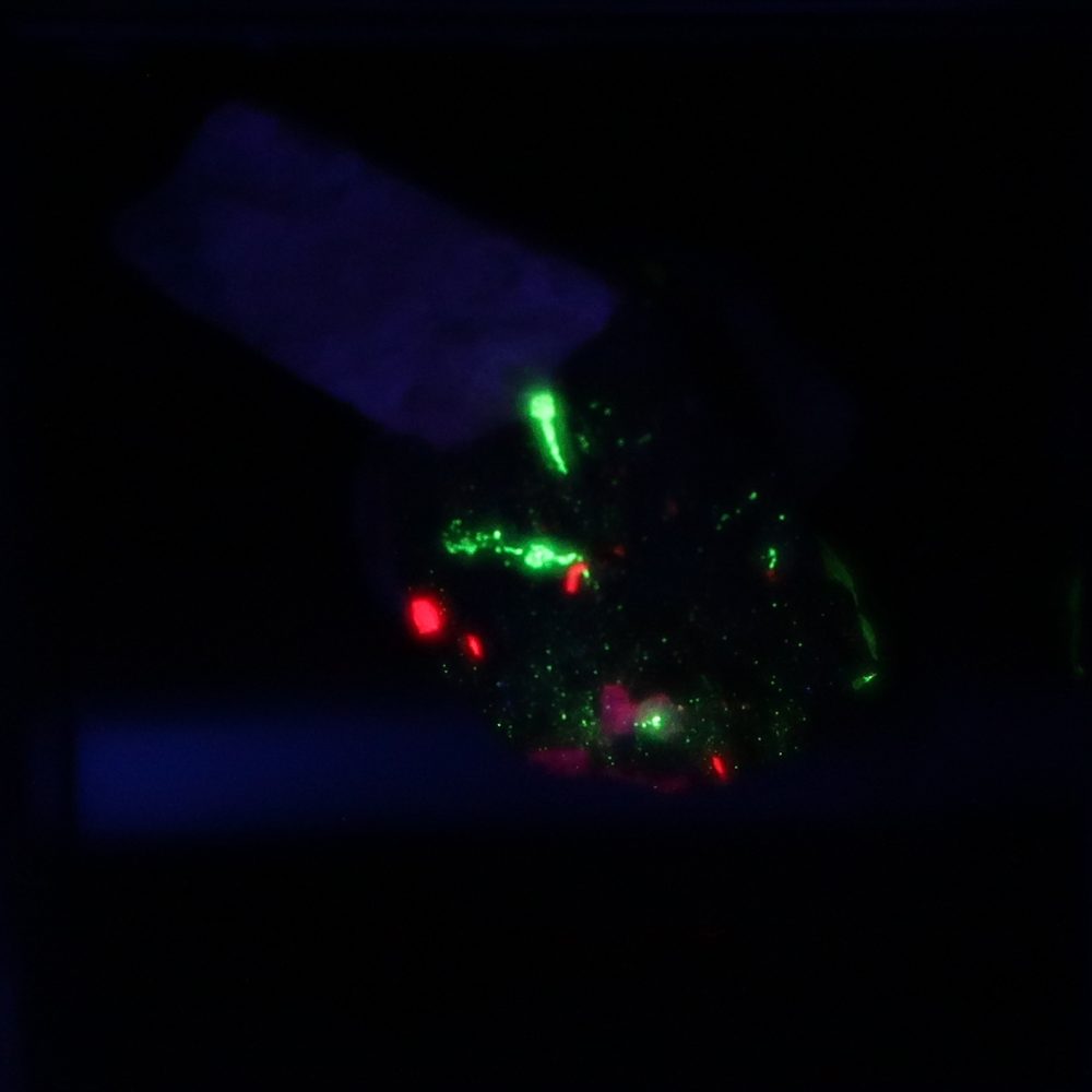 diopside and feldspar from franklin mine, usa