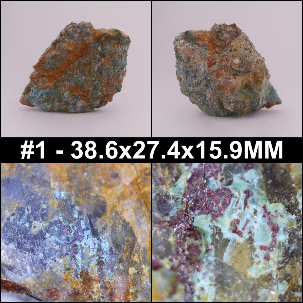 fluorite and malachite from new west caradon mine, cornwall
