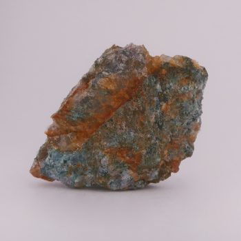 fluorite and malachite from new west caradon mine, cornwall