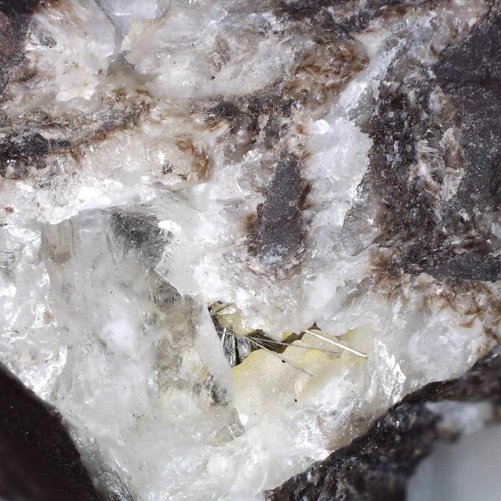 millerite from coed ely colliery, wales