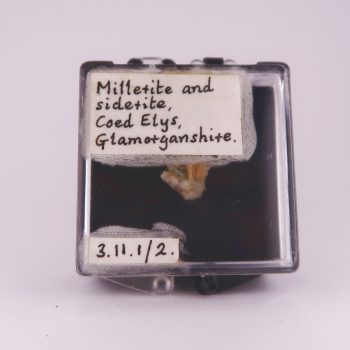 millerite from coed ely colliery, wales