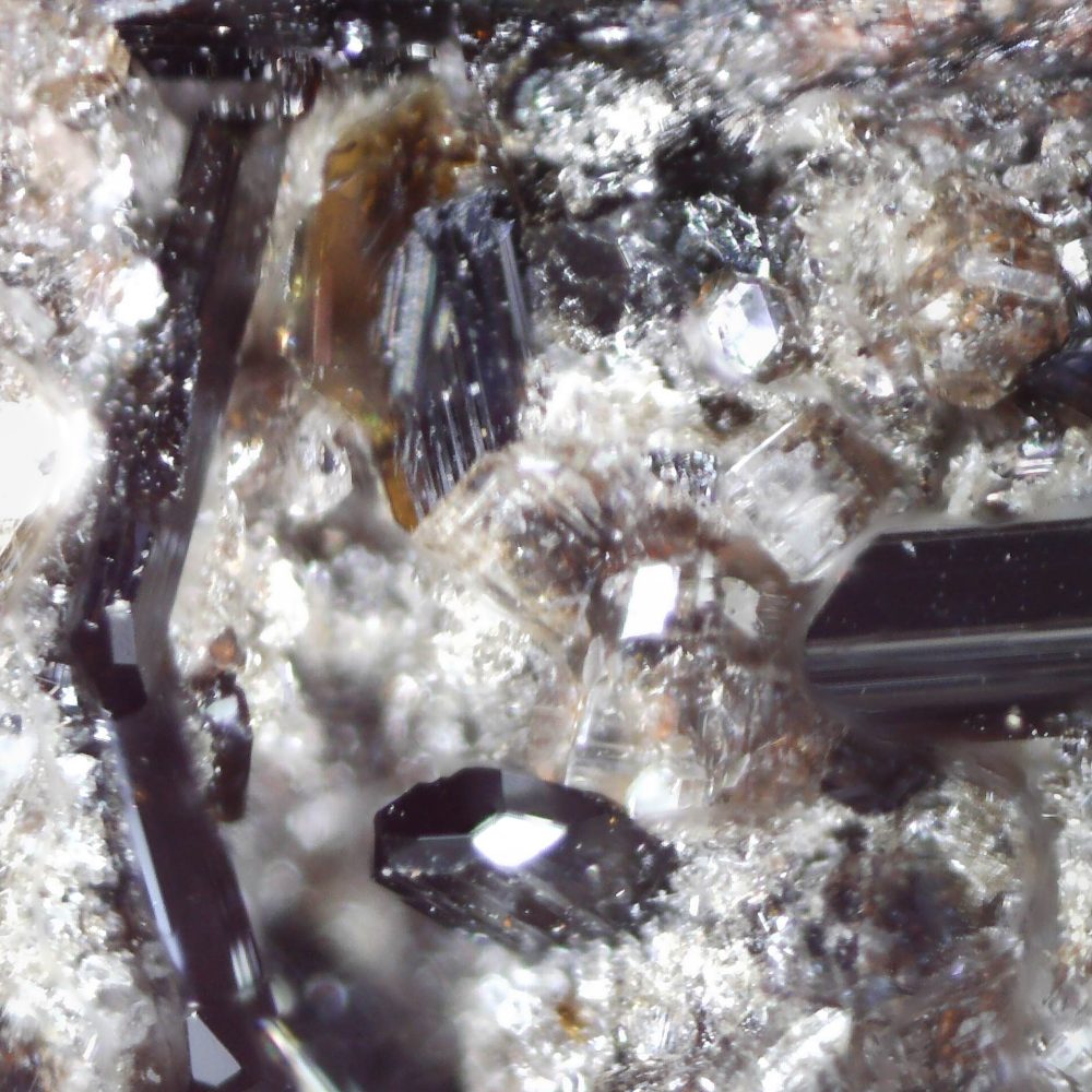 pseudobrookite and nepheline from nickenicher sattel, germany