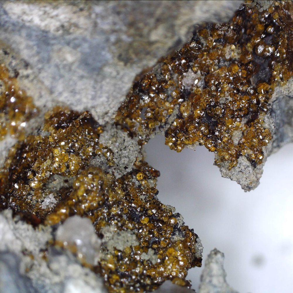 sphalerite from callow hill quarry, shropshire