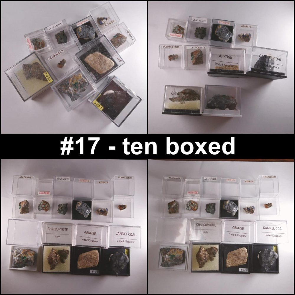 clearance 17 10 boxed minerals