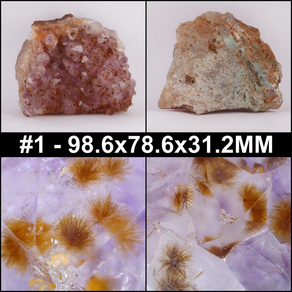 amethyst druzy with goethite