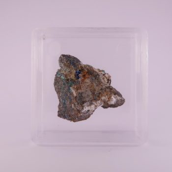 azurite and harmotome from dolyhir quarry, wales