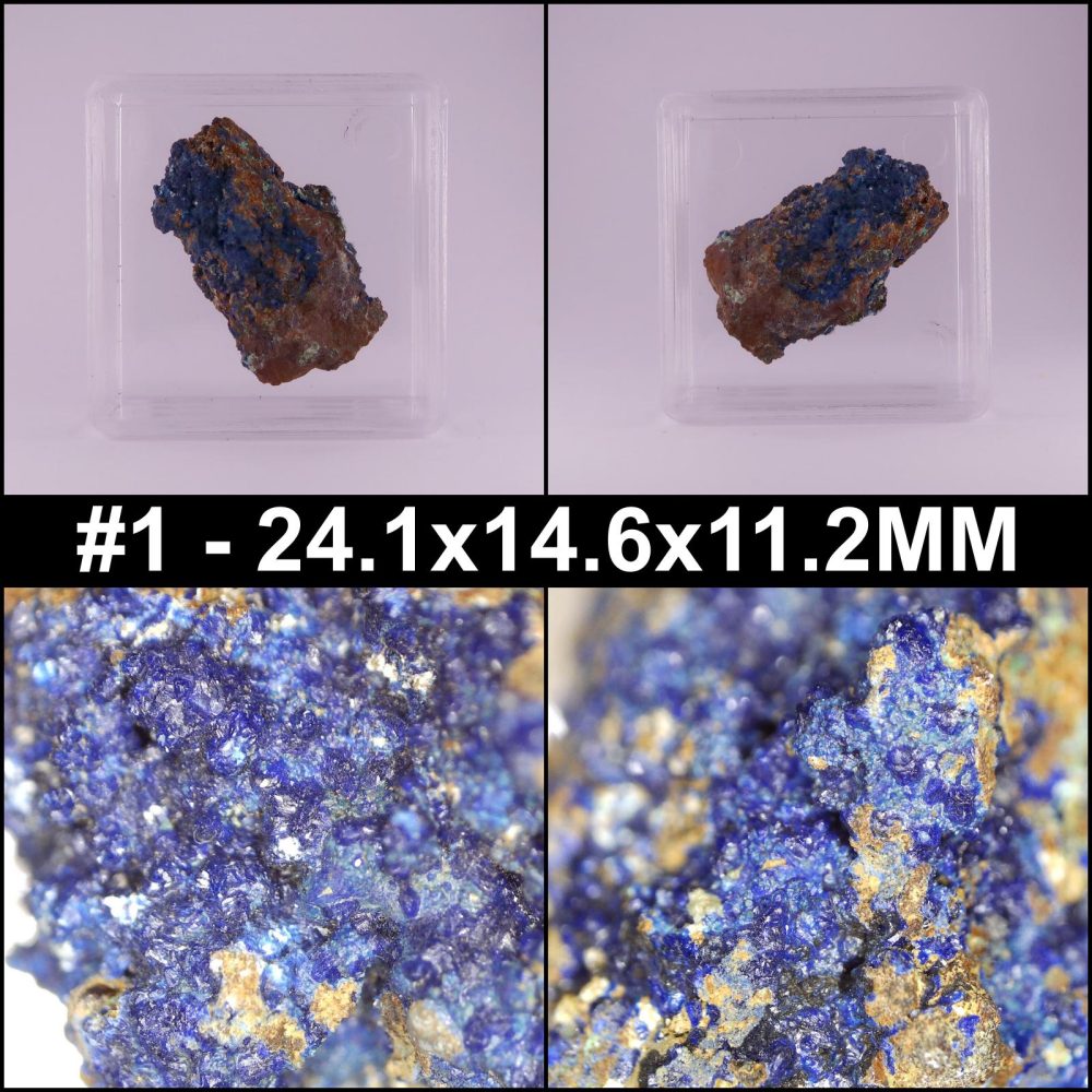 azurite from ecton mine, staffordshire