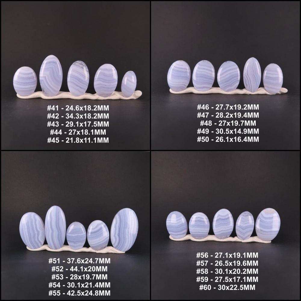 agate cabochons (blue lace) (freeforms)
