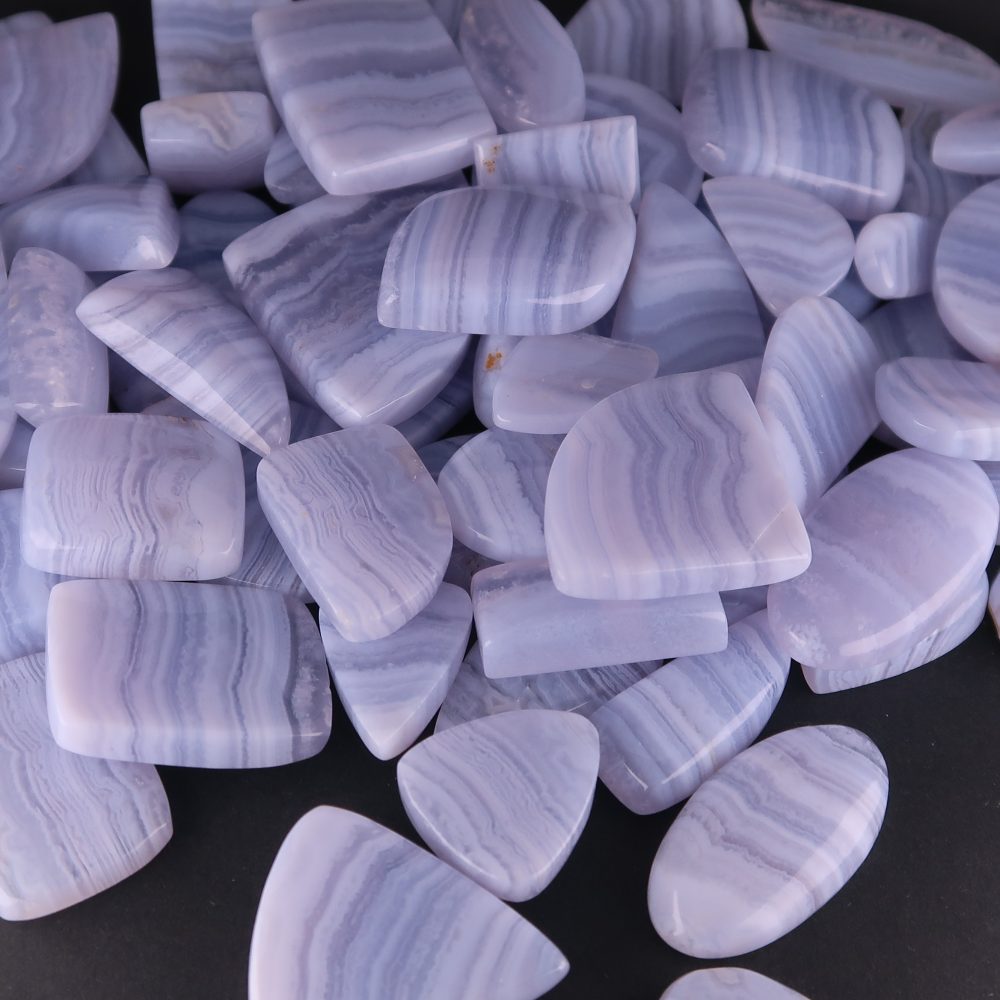 agate cabochons (blue lace) (parcels)