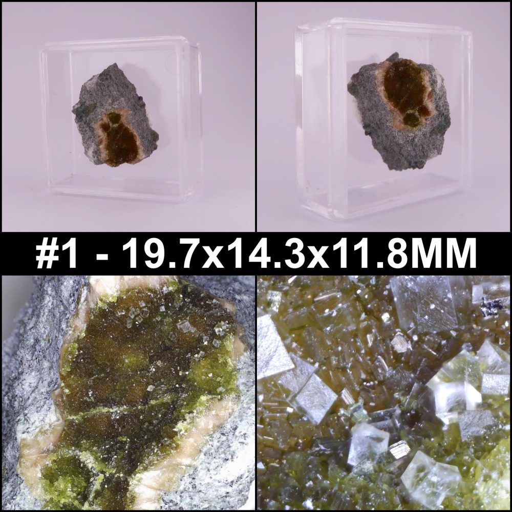 chabazite and epidote from sligachan quarry, scotland