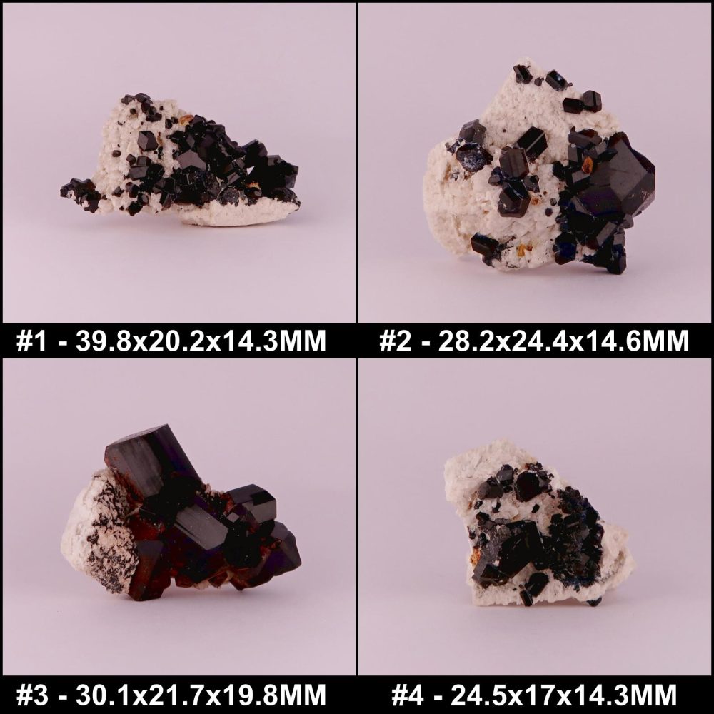 tourmaline specimens (schorl on feldspar)