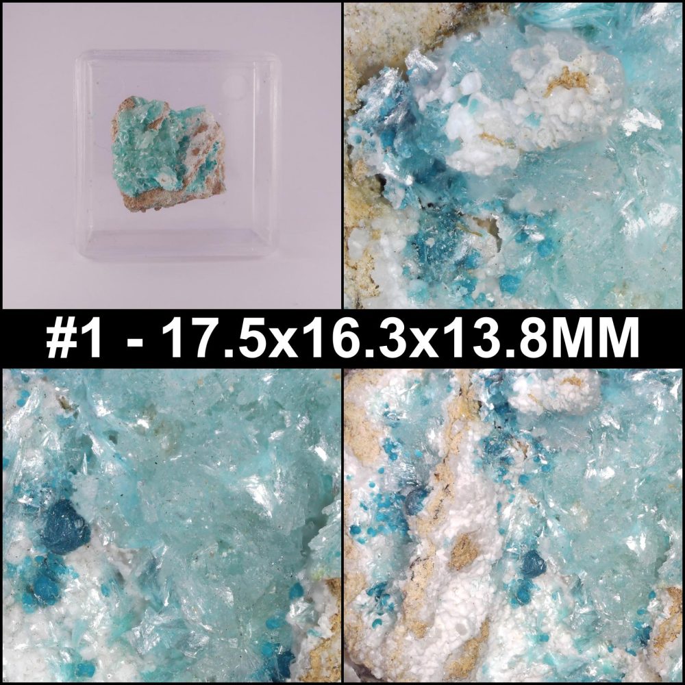 aurichalcite, hemimorphite and rosasite from 79 mine, usa
