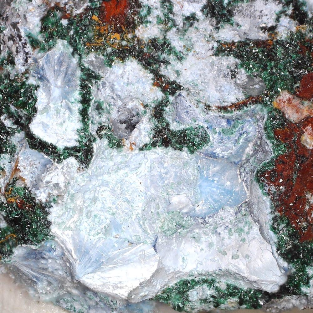 plancheite from mufulira mine, zambia