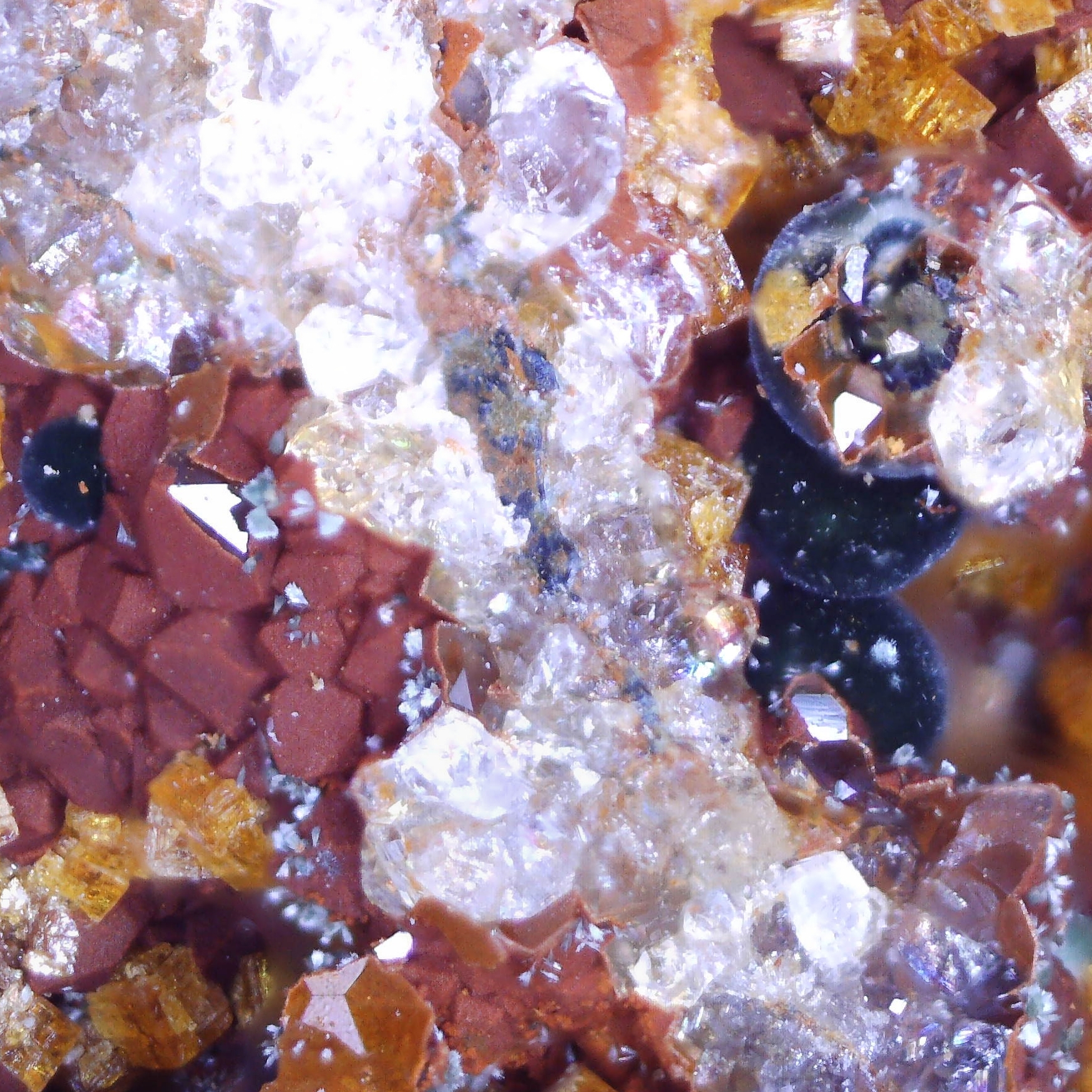 bariopharmacosiderite and dufrenite from ste barbe vein, france