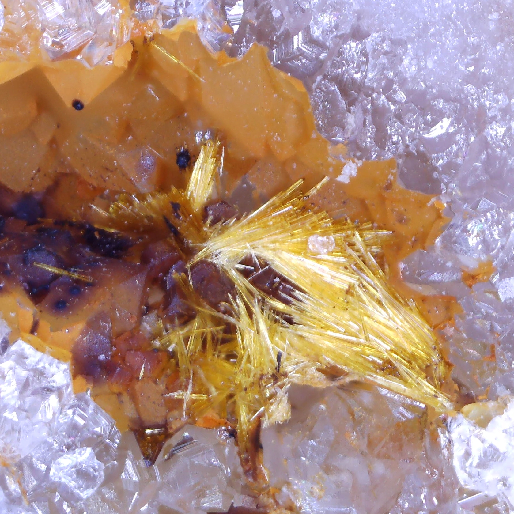 cacoxenite from ste barbe vein, france