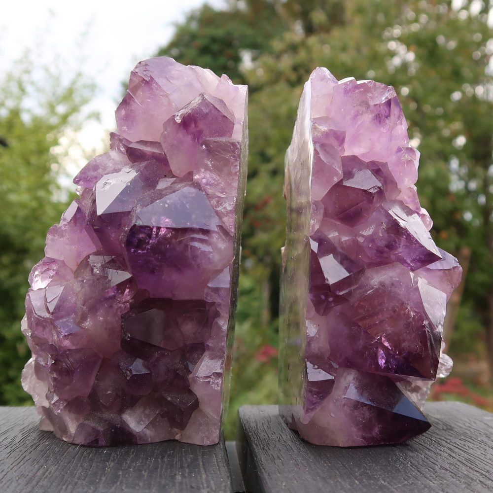 amethyst bookends (polished)