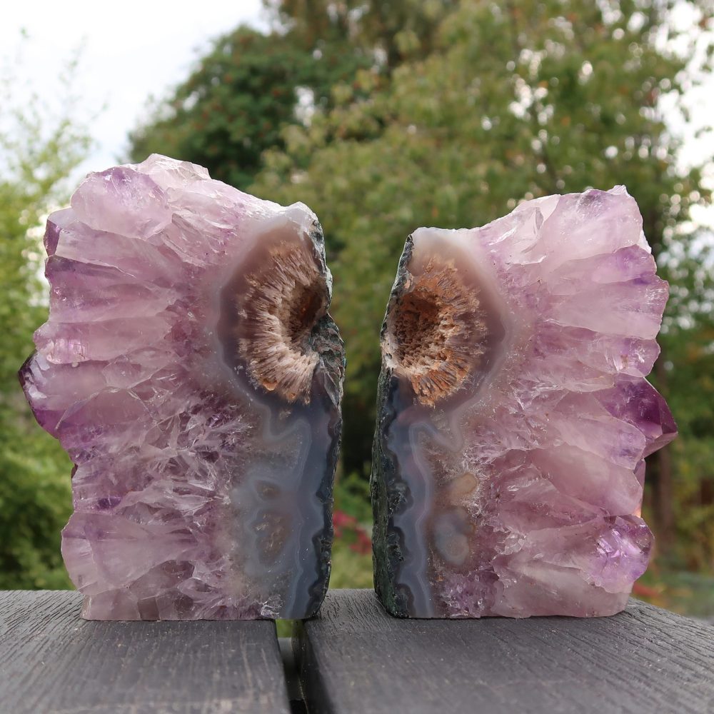 amethyst bookends (polished)