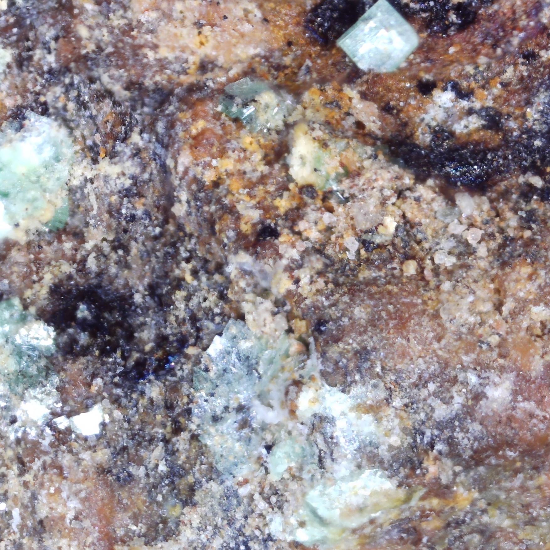 zeunerite from needle's eye mine, scotland