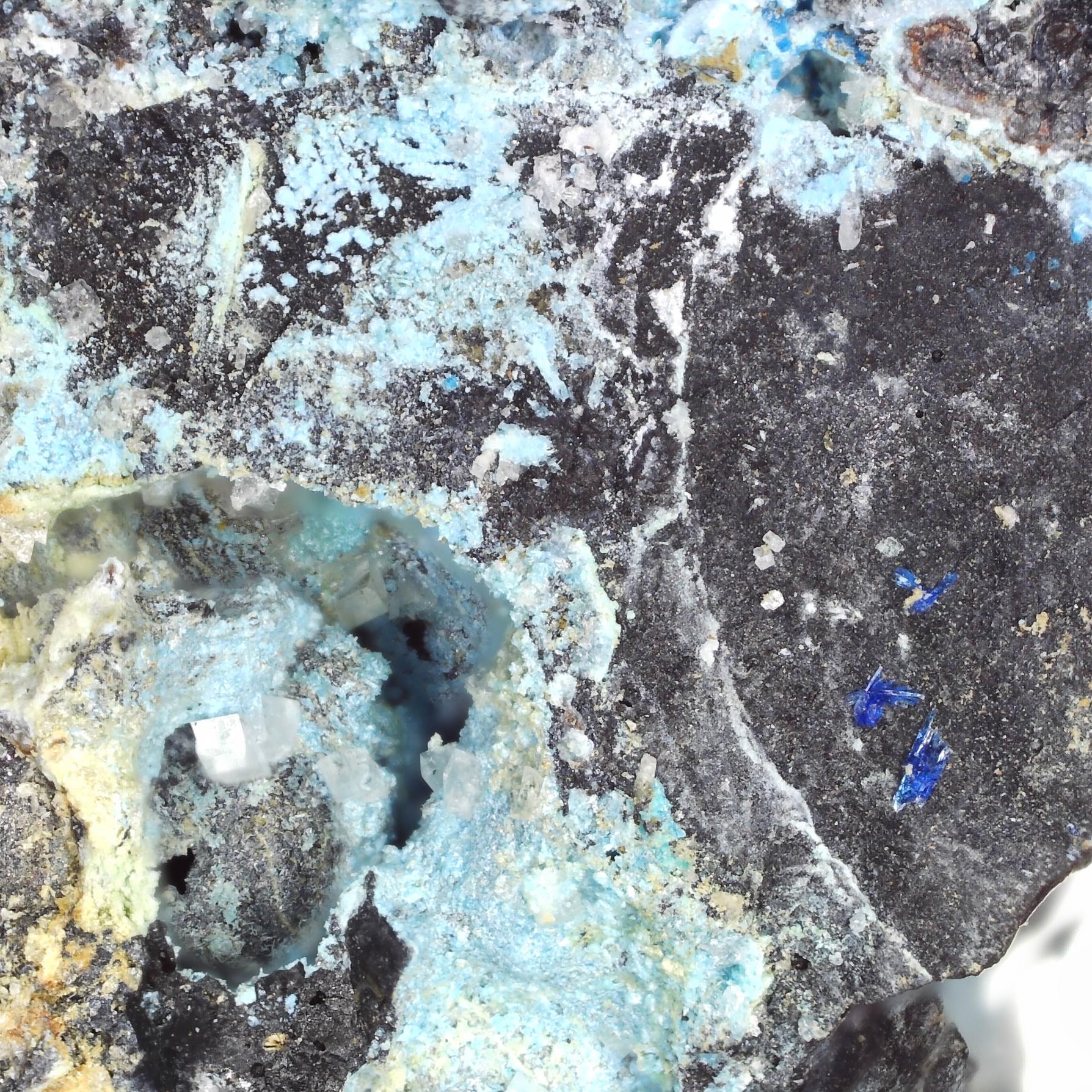 anglesite from meadowfoot smelter, scotland