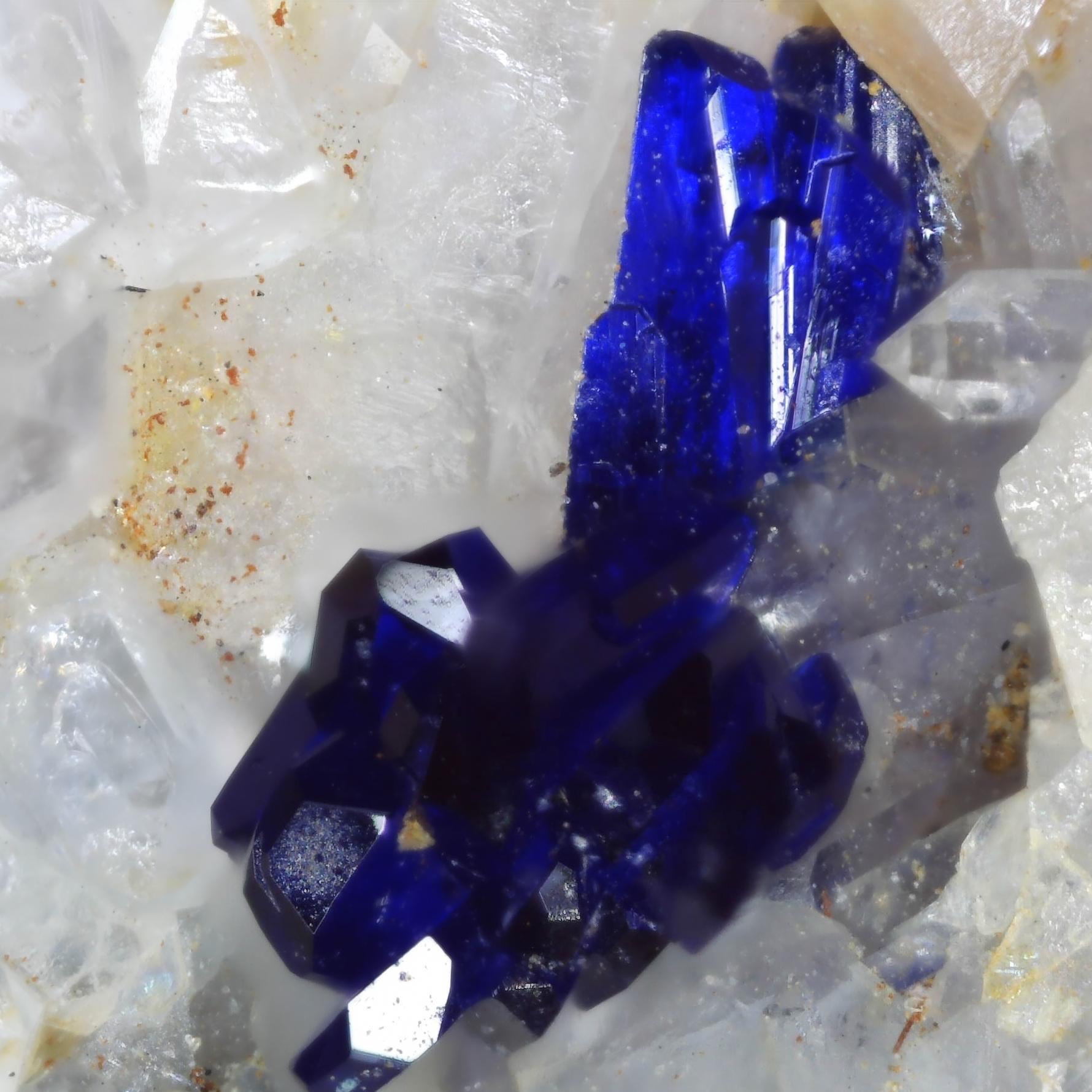 azurite from la grand combe, france