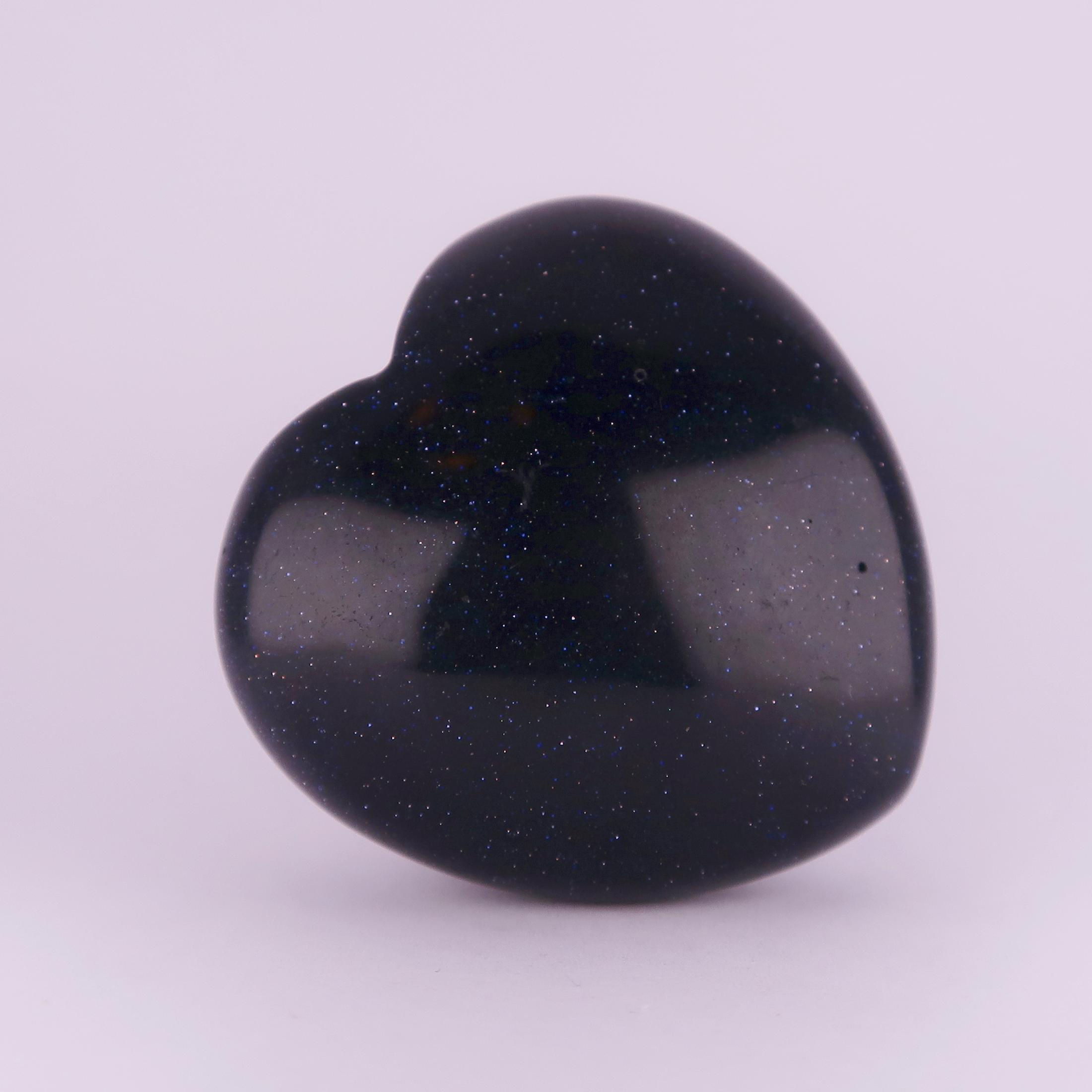 goldstone glass heart carvings (red) (copy)