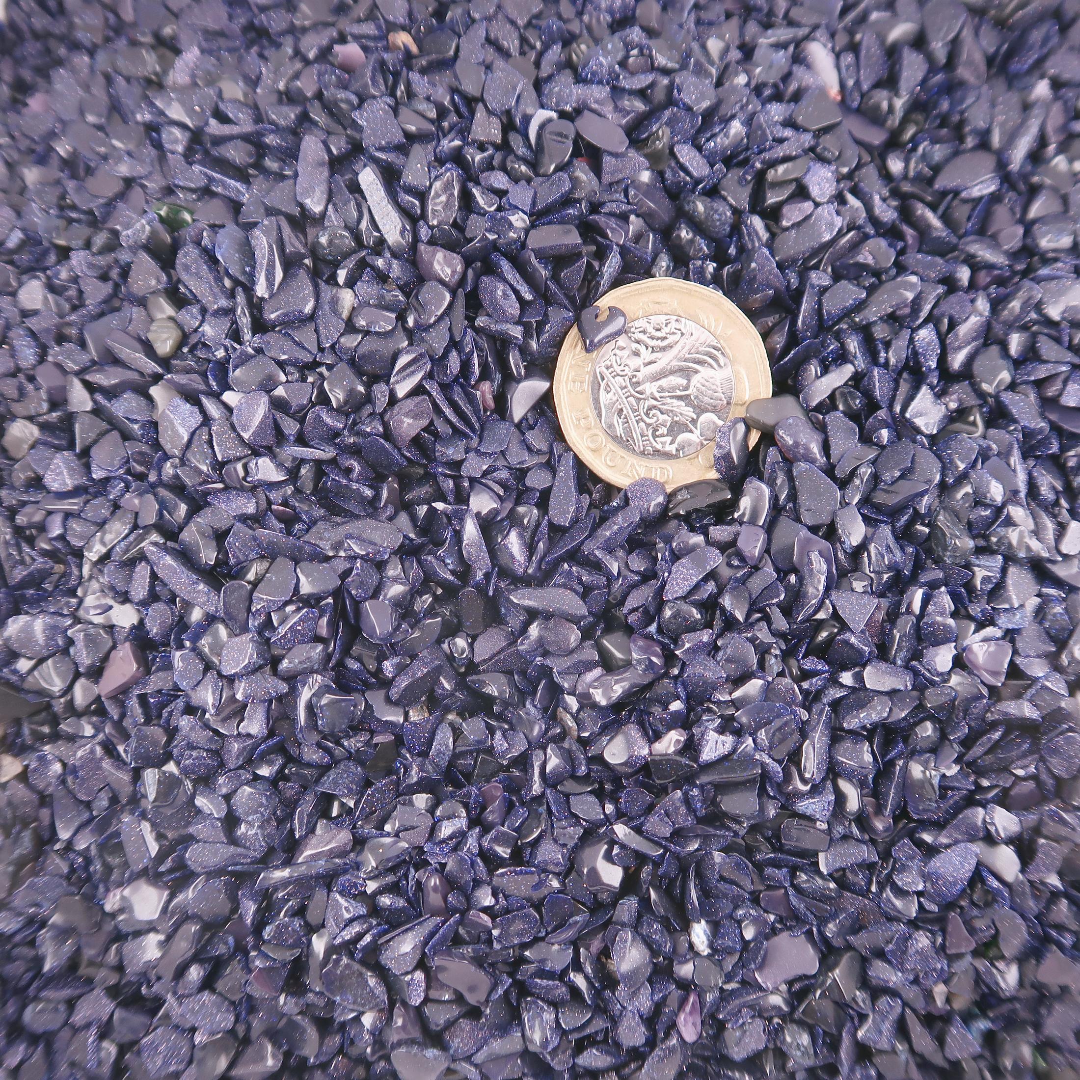 goldstone glass tumblechips (blue)