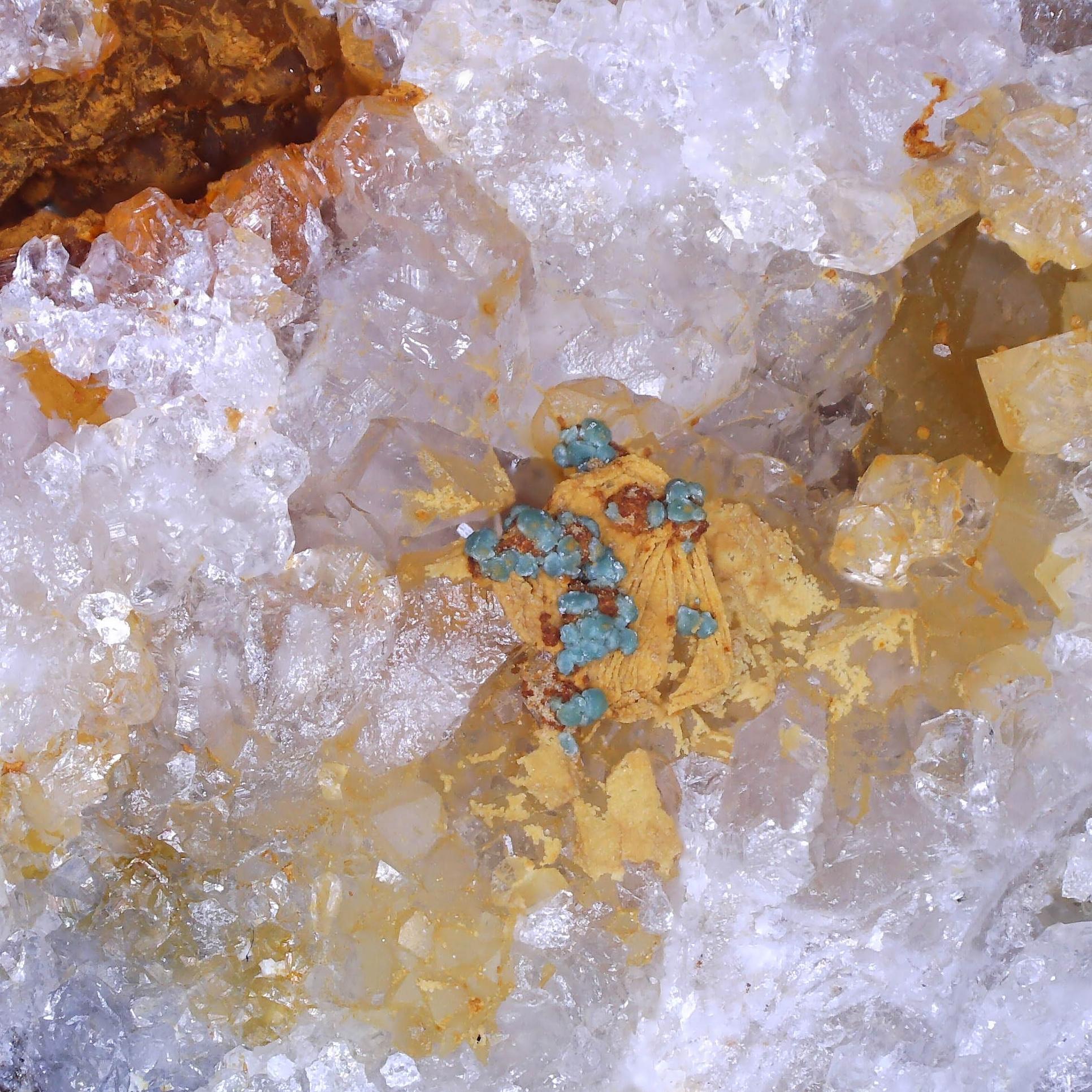 chalcosiderite from ste barbe vein, france
