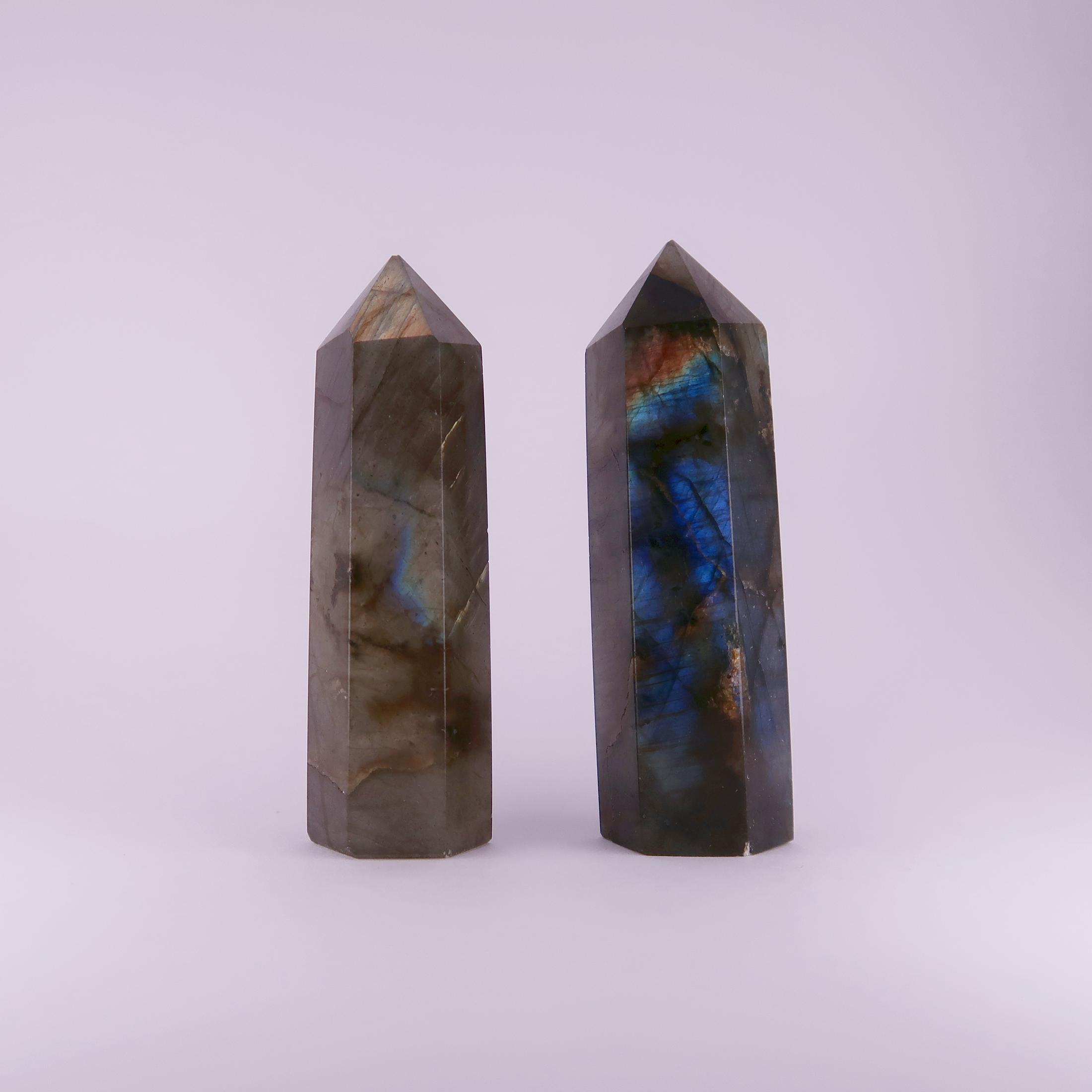labradorite obelisks
