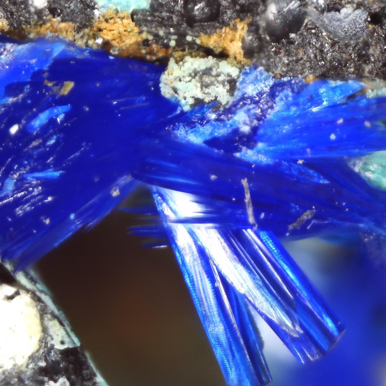 linarite from meadowfoot smelter, scotland