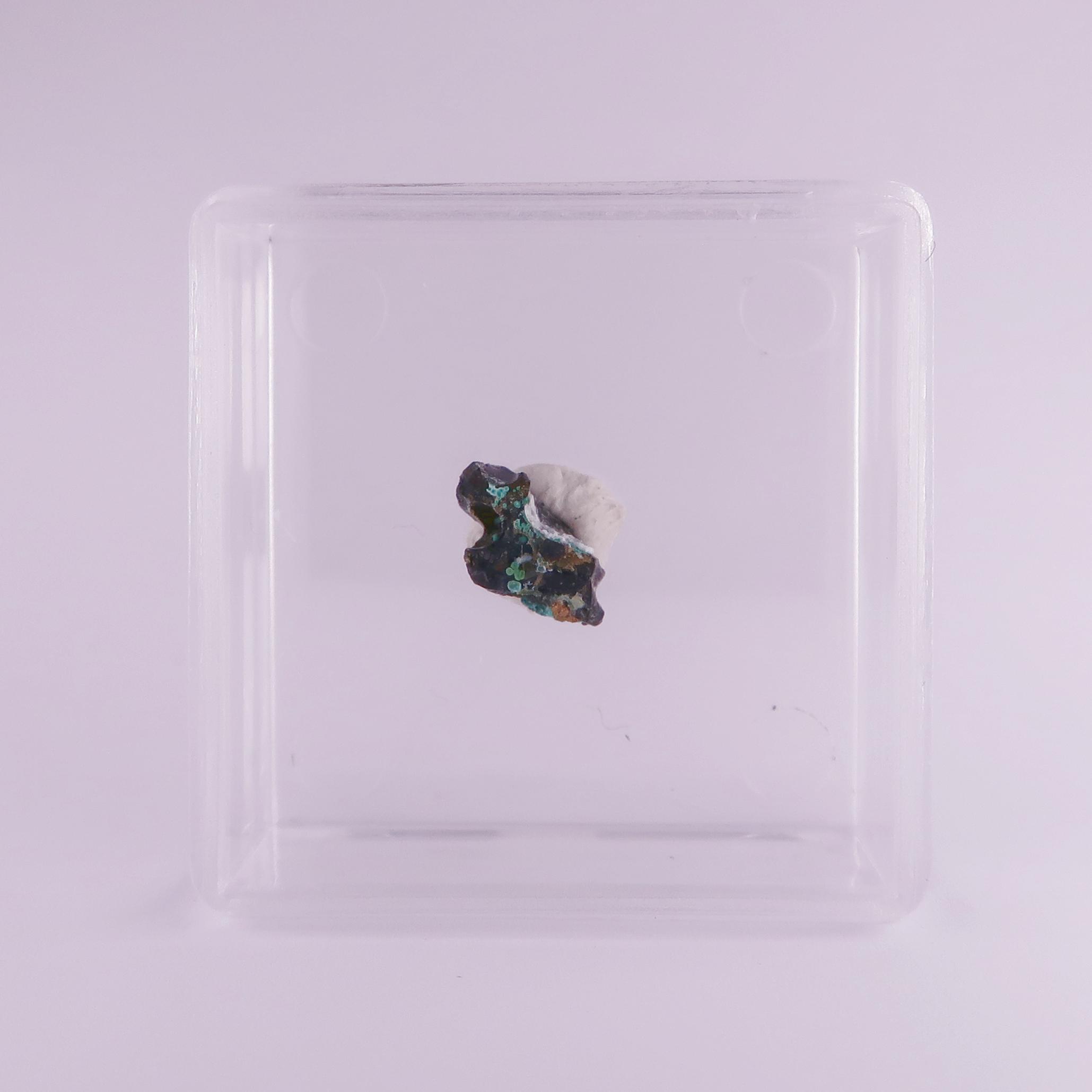 malachite from meadowfoot smelter, scotland #1 14.9x14.5x10.5mm