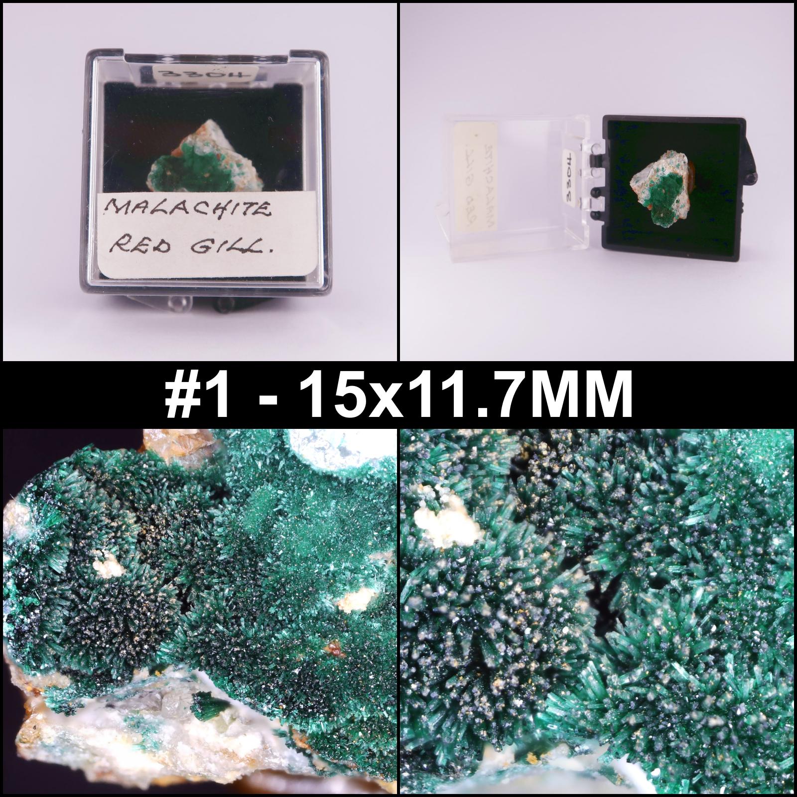 malachite from red gill mine, cumbria