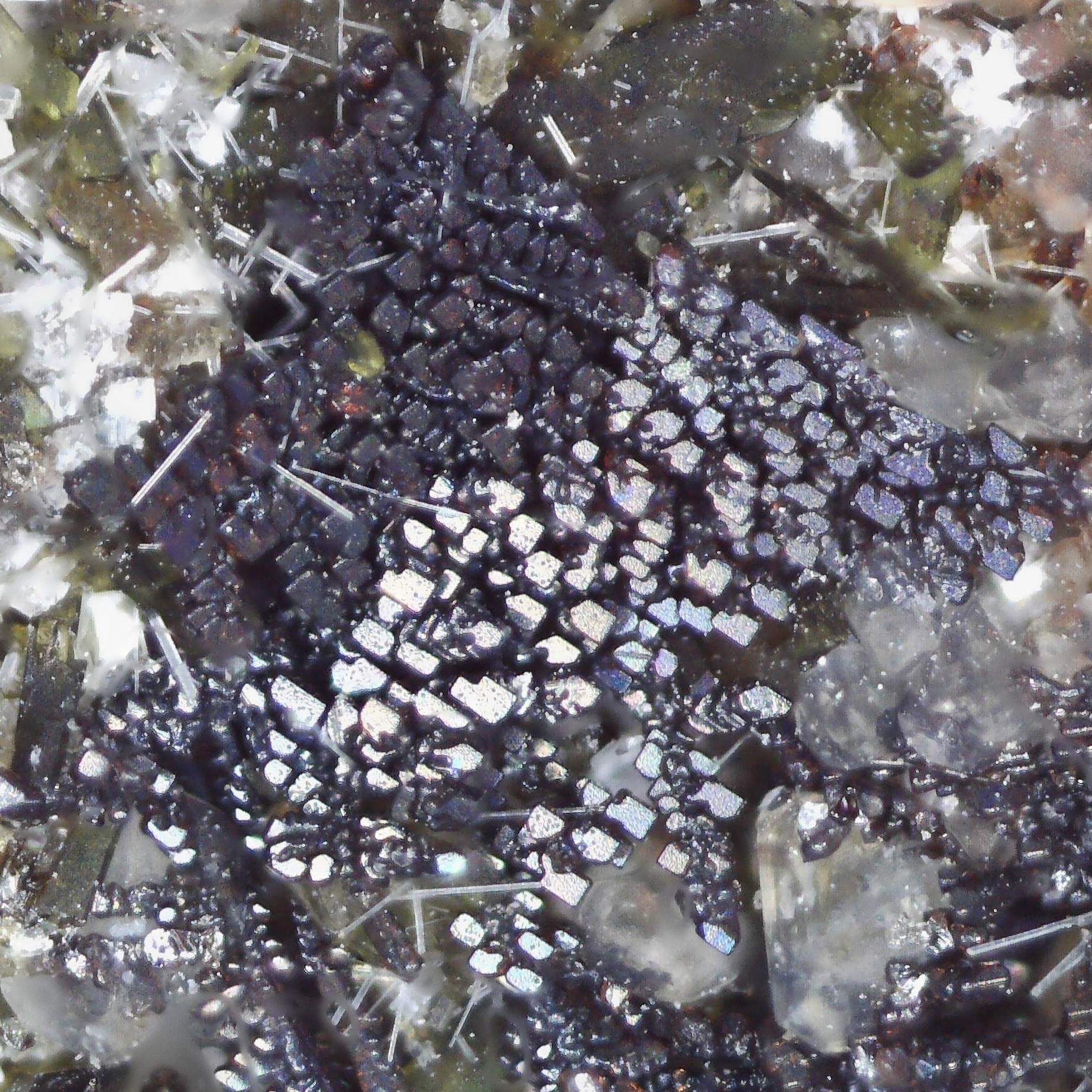 perovskite, apatite, leucite from hannebacher ley, germany