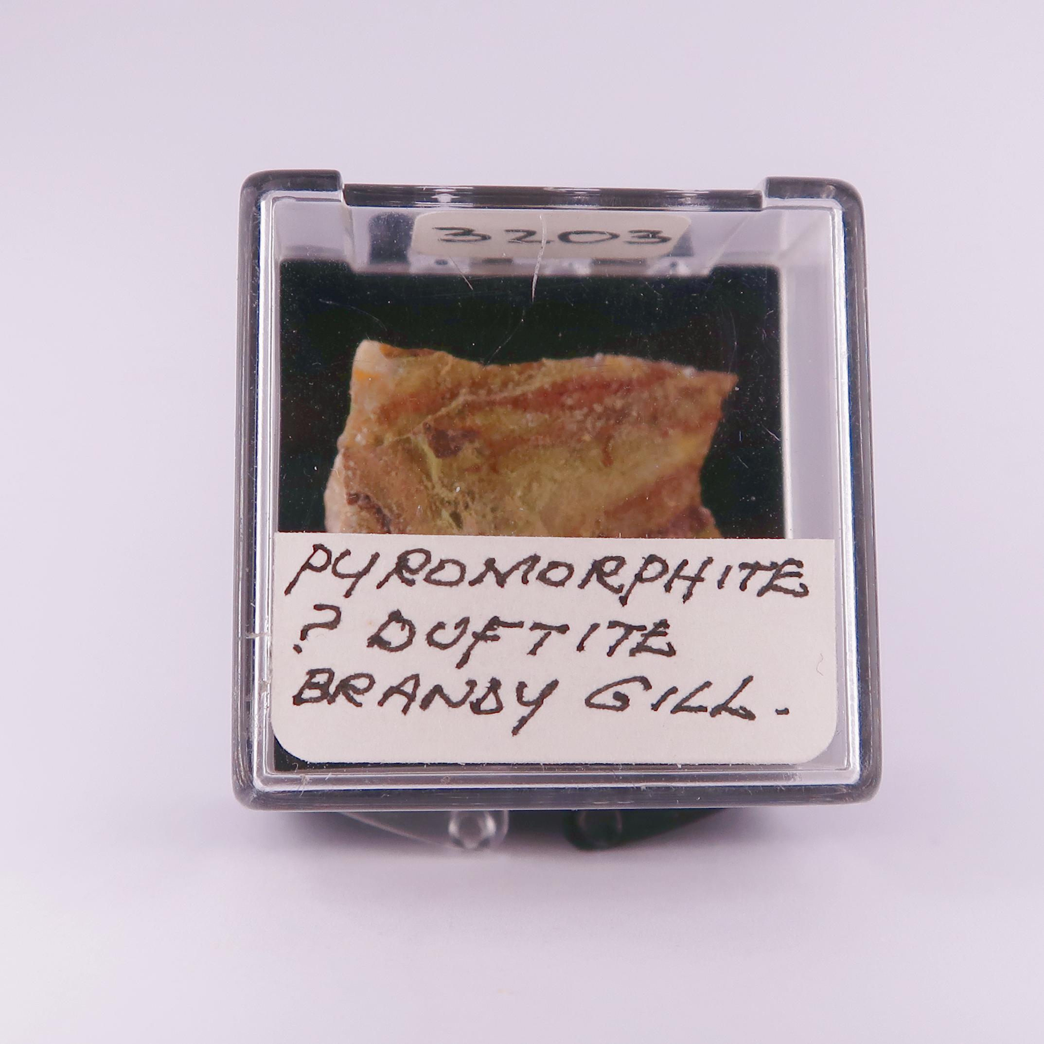 pyromorphite from brandy gill mine, cumbria