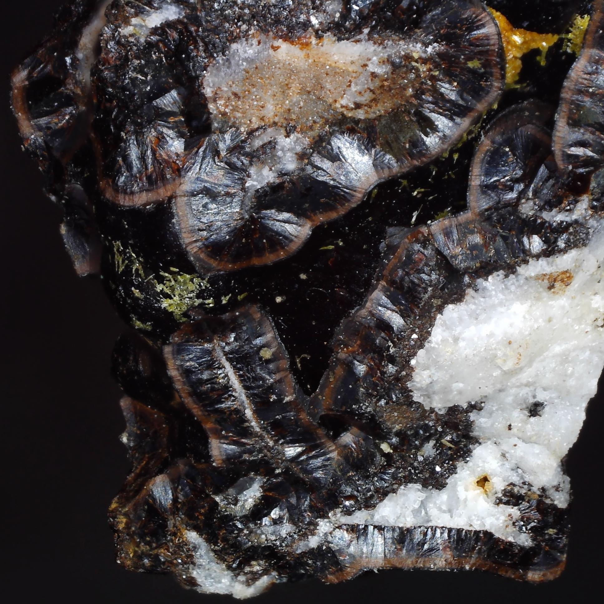 pyromorphite on goethite from red gill mine, cumbria