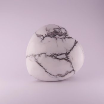 howlite heart carvings