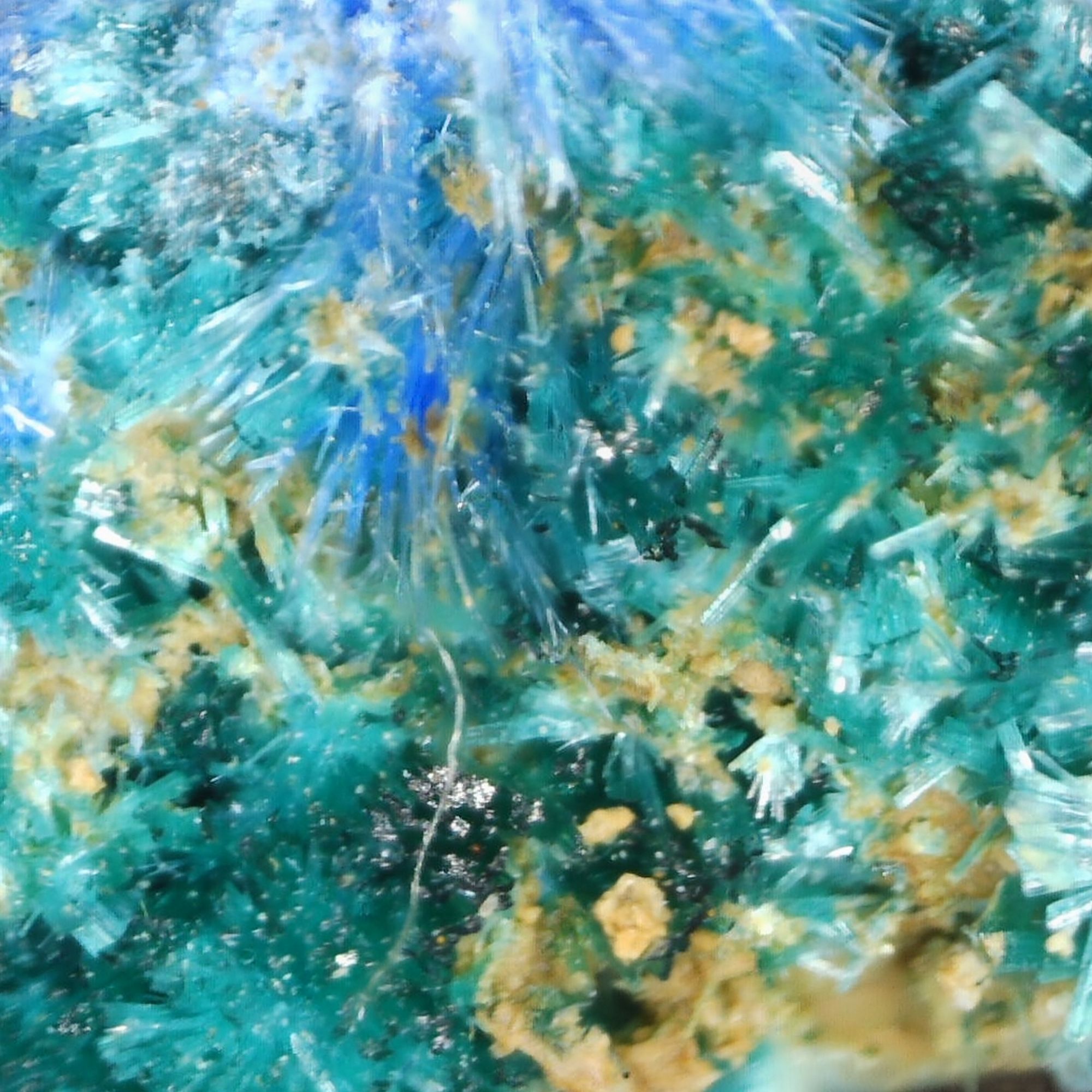 brochantite and cyanotrichite from grand view mine, usa
