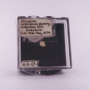 cerussite from coldstones quarry, north yorkshire