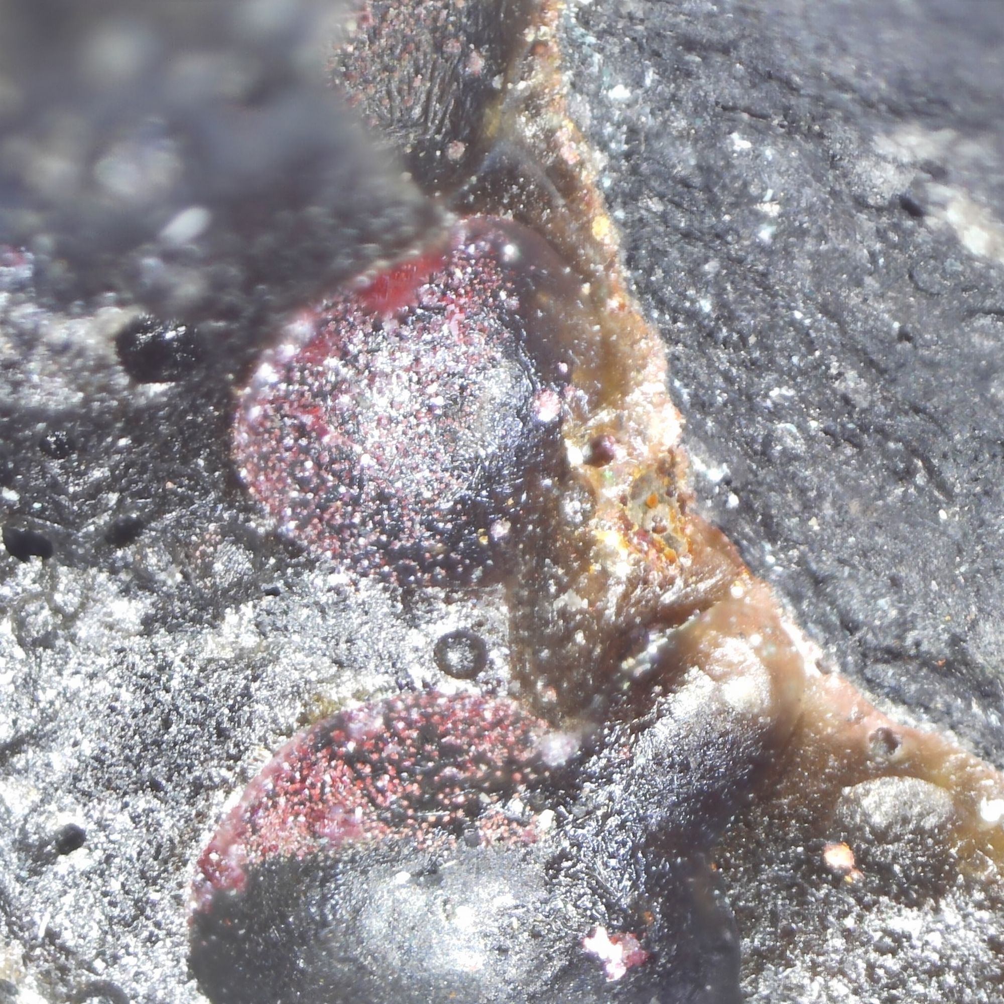 cuprite from meadowfoot smelter, scotland