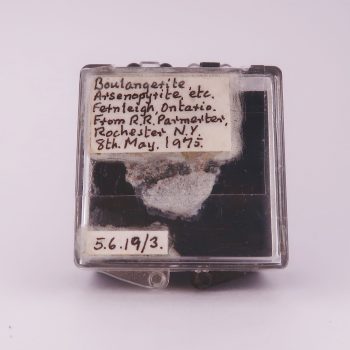 boulangerite and arsenopyrite from fernleigh occurrence, canada