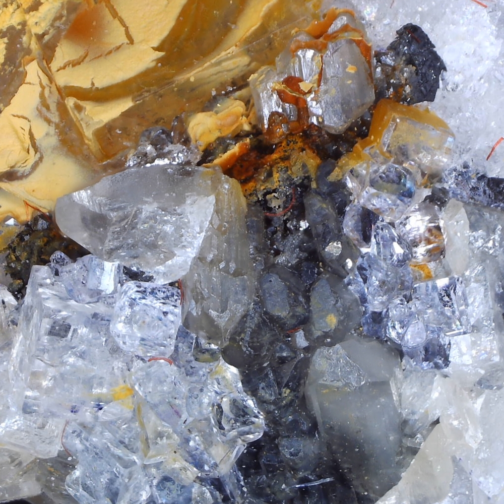 Cerussite and Fluorite from Coldstones Quarry, North Yorkshire