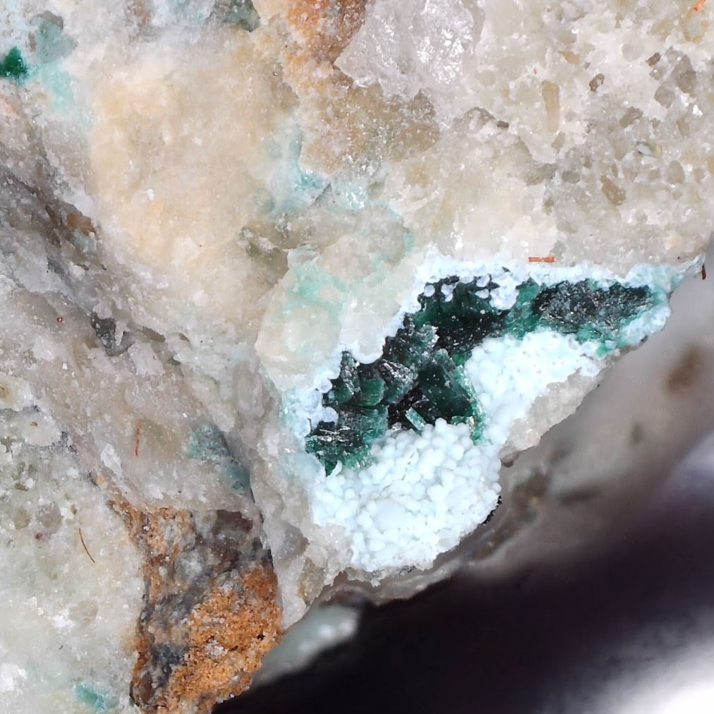 Malachite and Chrysocolla from Bardon Hill Quarry, Leicestershire