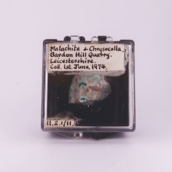 malachite and chrysocolla from bardon hill quarry, leicestershire