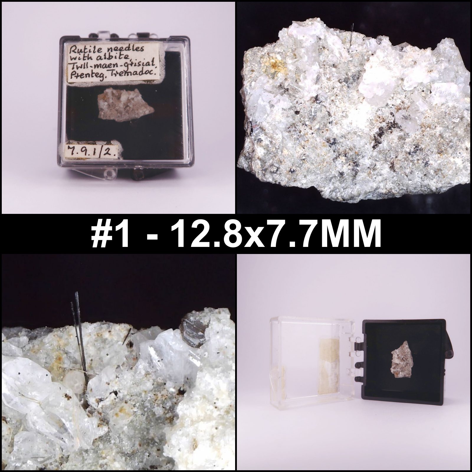 rutile from twll maen grisial, wales