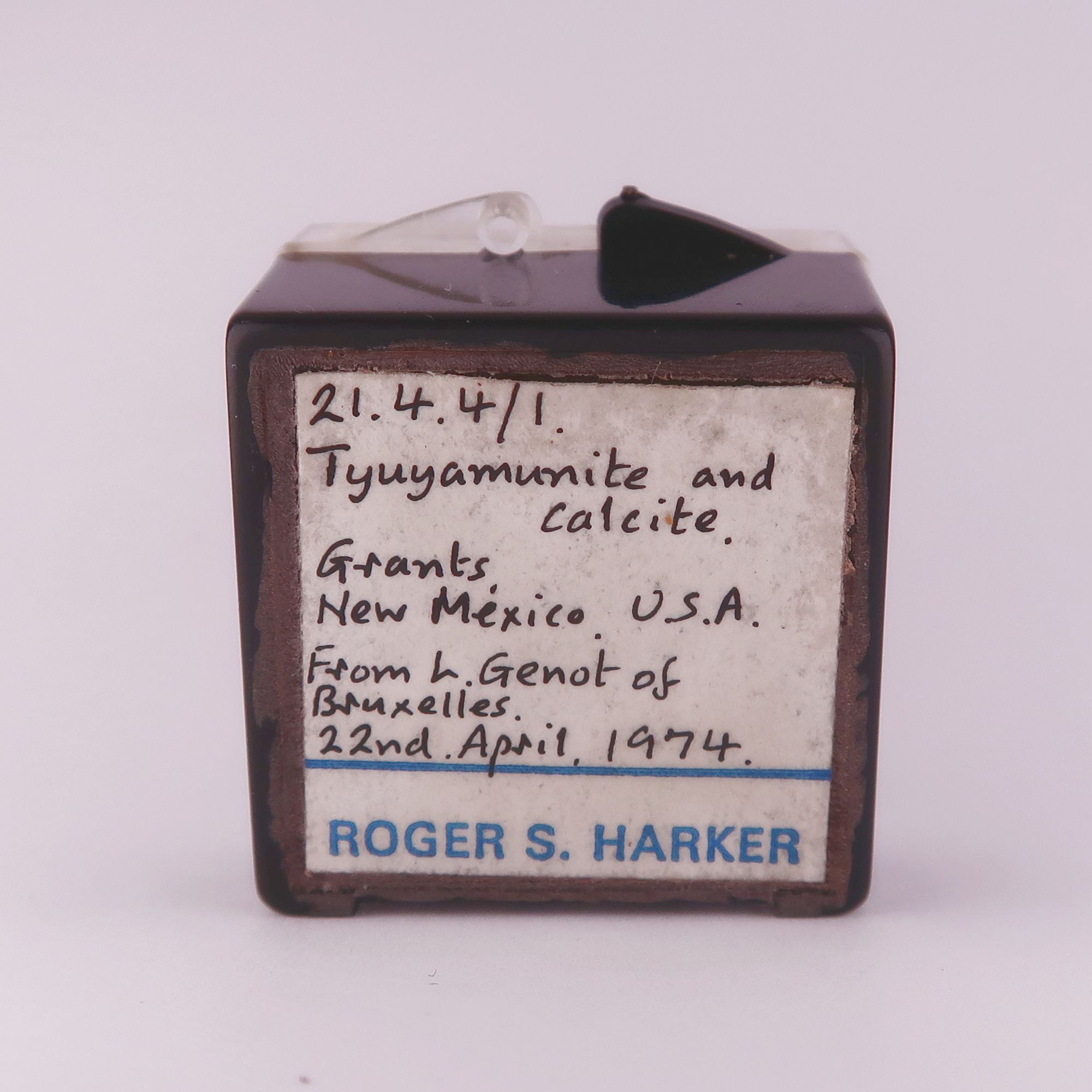 tyuyamunite and calcite from grants mining district, usa