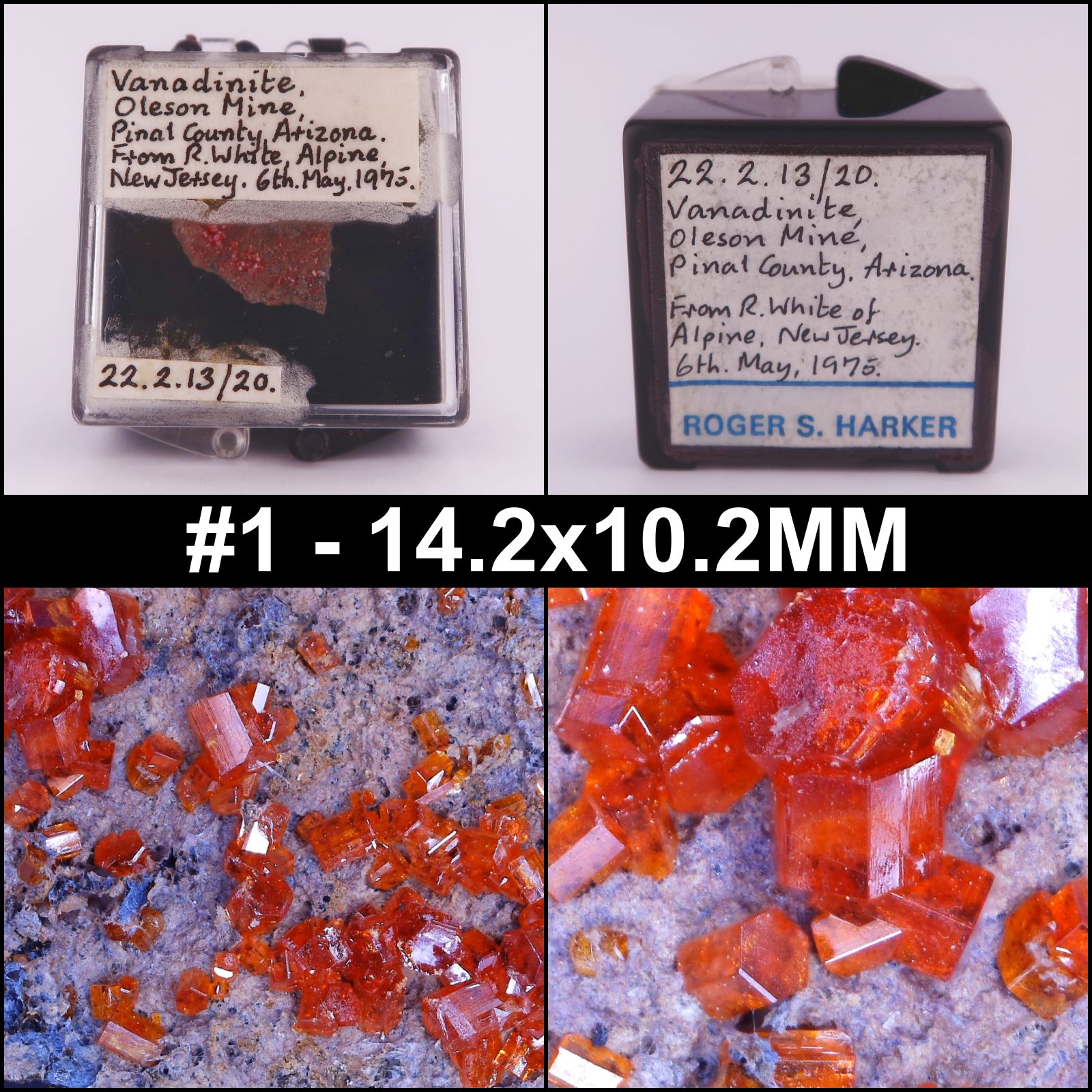 vanadinite from black prince mine, usa