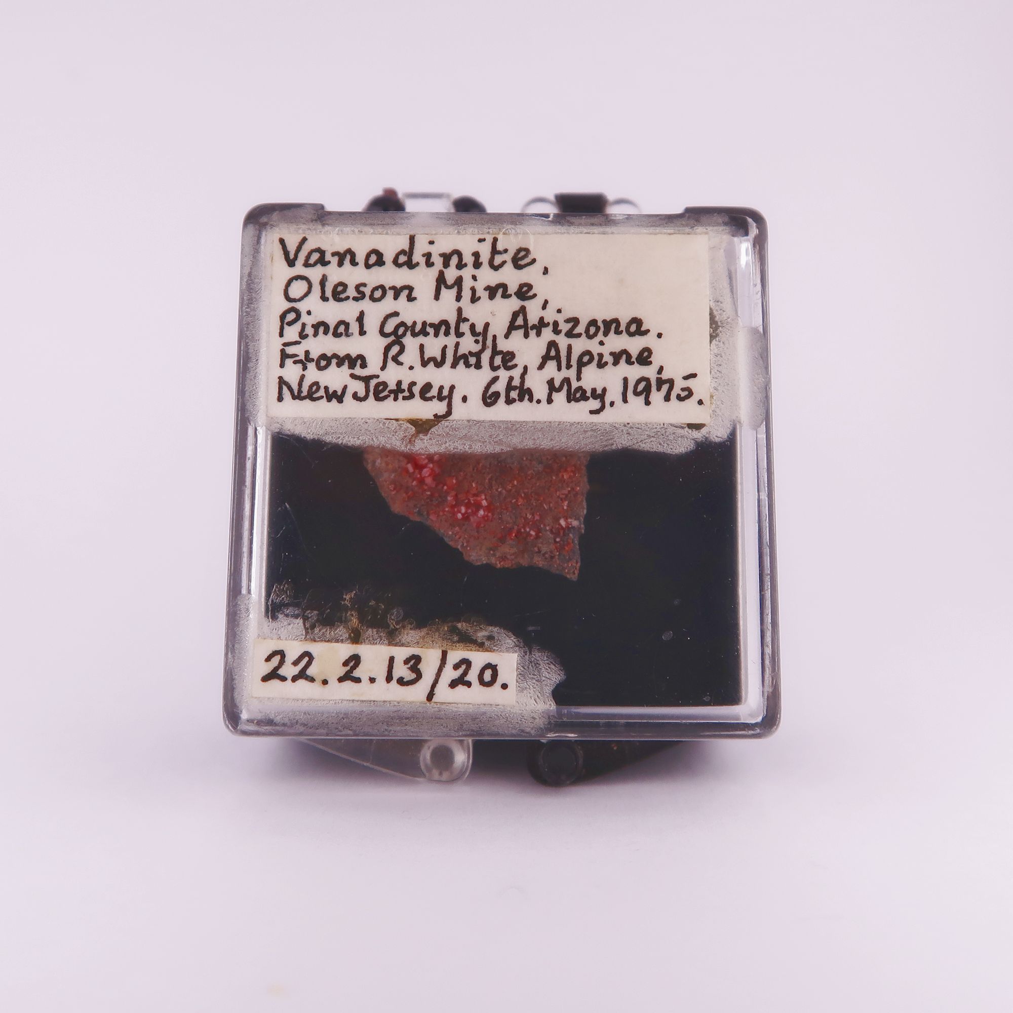 vanadinite from black prince mine, usa