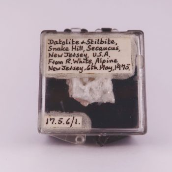 datolite and stilbite from laurel hill, usa